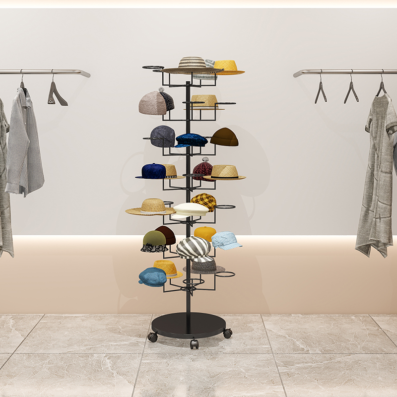 Baby Clothing Hanging Rack - # ชั้นวางหมวกแบบตั้งพื้นถึงเพดาน สำหรับจัดเก็บเสื้อผ้าผู้หญิง เด็ก แม่และเด็ก ที่แขวนหมวก