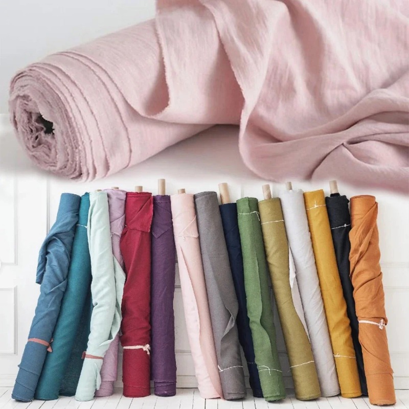 Baby Clothing Organic - 280 ซม.* 100 ซม.ผ้าลินินผ้าสําหรับเย็บผ้า Quilting DIY