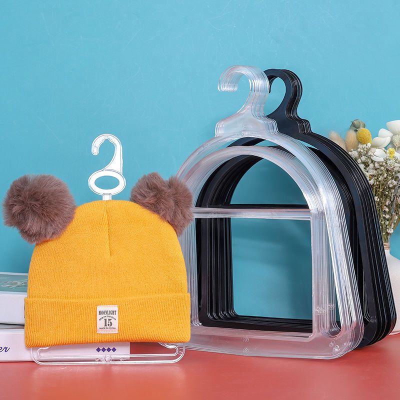Baby Clothing Hanging Rack - หมวกแบบเรียบง่ายชั้นโชว์ที่ยึดมือถักสำหรับเด็กทารกและผู้ใหญ่สำหรับร้านขายเสื้อผ้าห้างสรรพสินค้าโมเดลโชว์ชั้นวางของพลาสติก