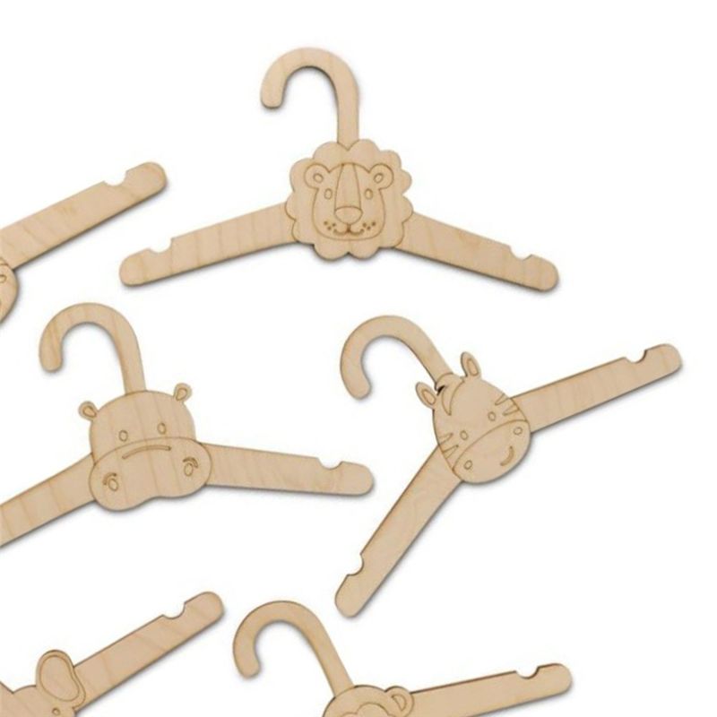 ABJI-20PCS ไม้แขวนเสื้อผ้าไม้แ - Baby Clothing Hanging Rack บทวิจารณ์และราคา