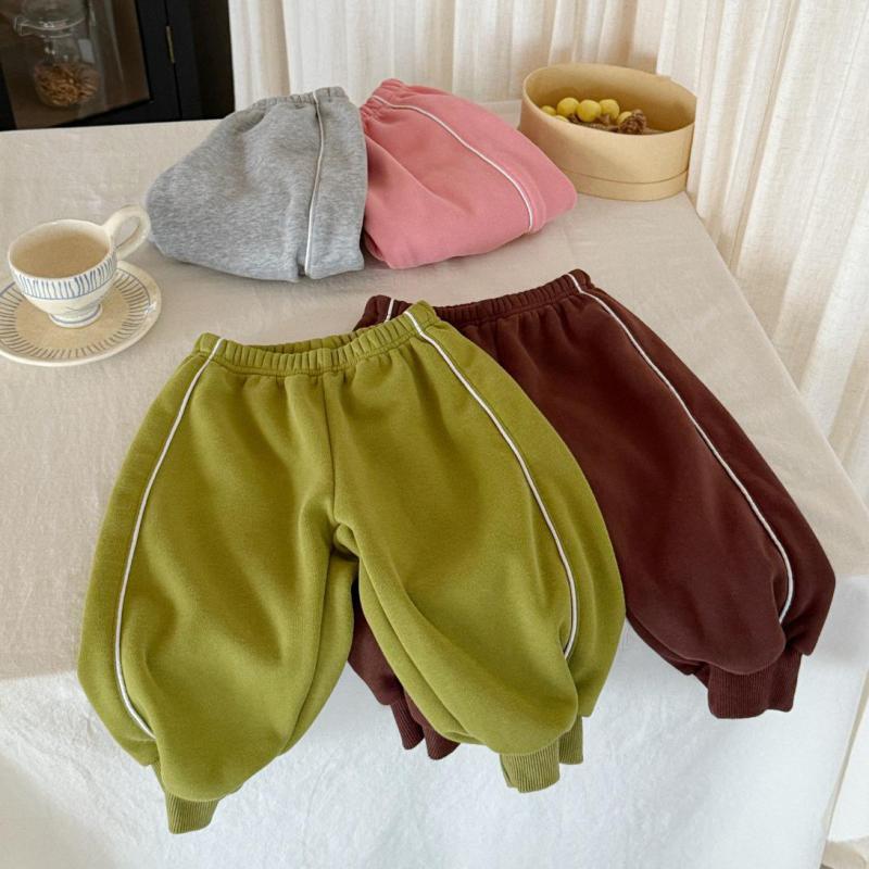 กางเกงวอร์มเด็กบุขนกำมะหยี่หนา - Baby Clothing Dividers บทวิจารณ์และราคา