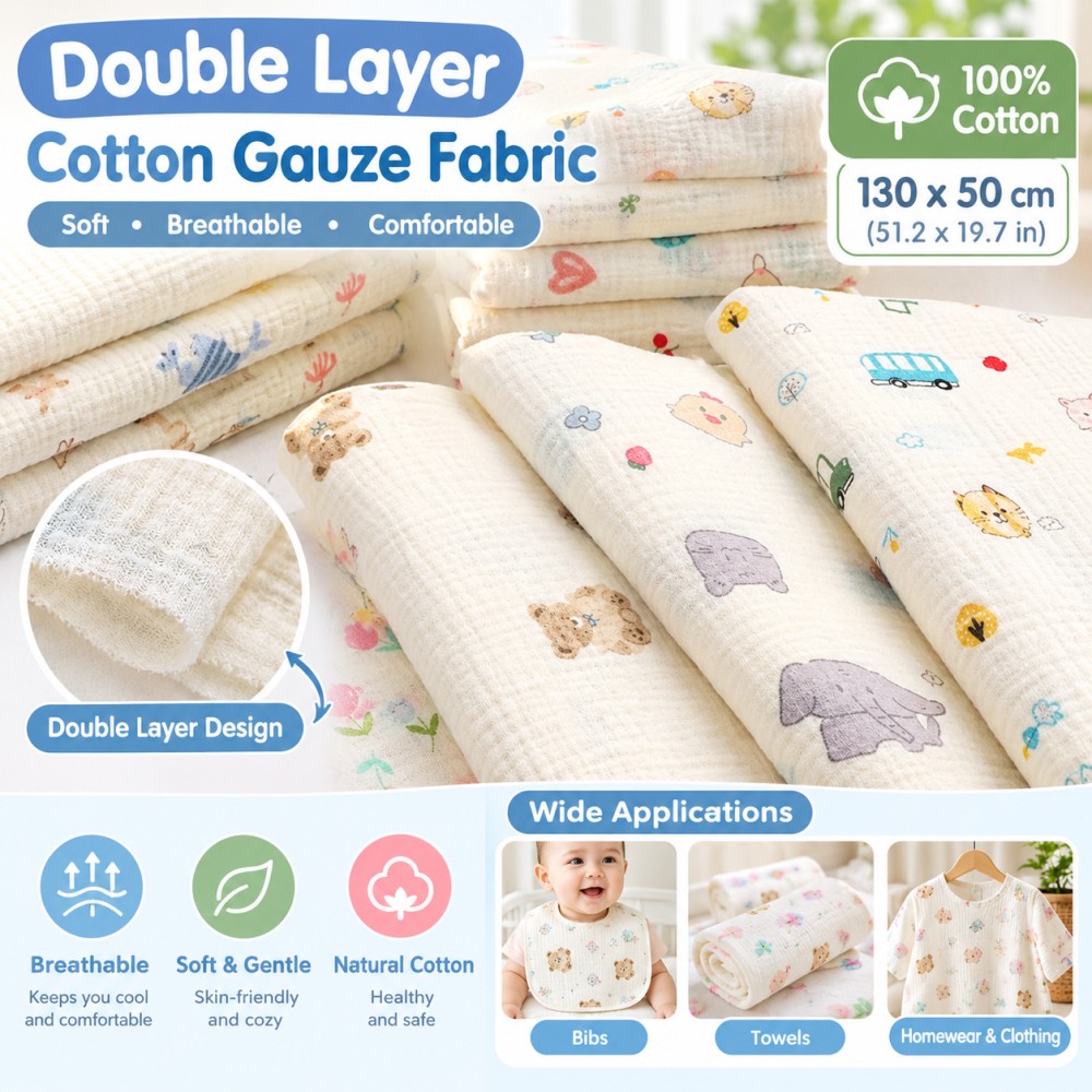 ผ้าเครปพิมพ์ลายการ์ตูนน่ารัก ผ - Baby Clothing Usa บทวิจารณ์และราคา