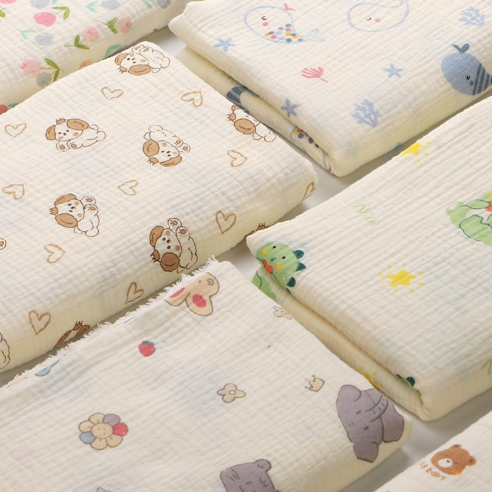 ผ้าเครปพิมพ์ลายการ์ตูนน่ารัก ผ - Baby Clothing Usa บทวิจารณ์และราคา