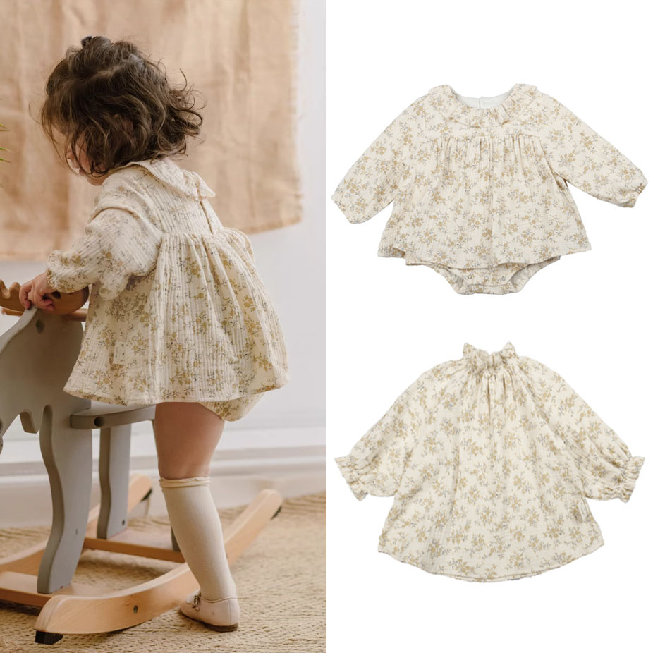 ดอกไม้เด็กสาวชุดฤดูใบไม้ผลิผ้า - Baby Clothing Organic บทวิจารณ์และราคา