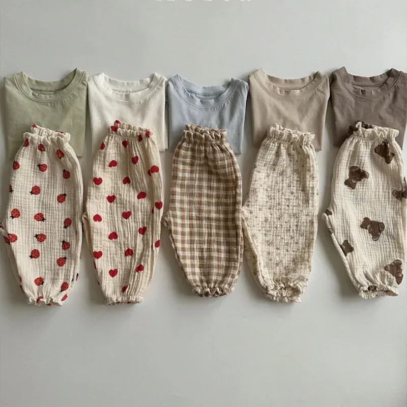 กางเกงผ้ามัสลินเนื้อนุ่ม กางเก - Baby Clothing Organic บทวิจารณ์และราคา